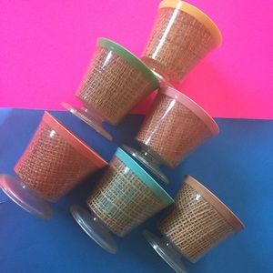 Vintage pedestal cups